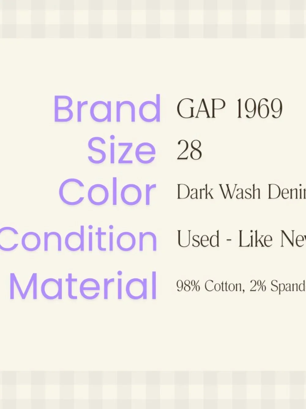 Gap 1969 mid high